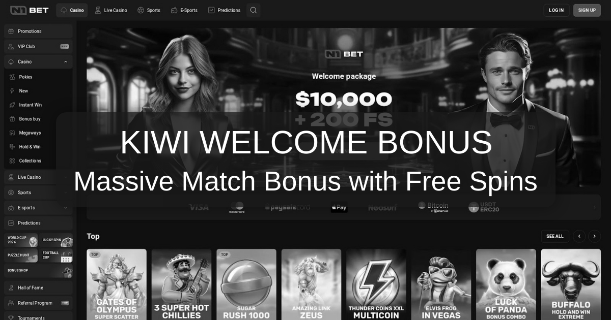 N1Bet Casino ✅ Join and Claim Welcome Bonus in New Zealand